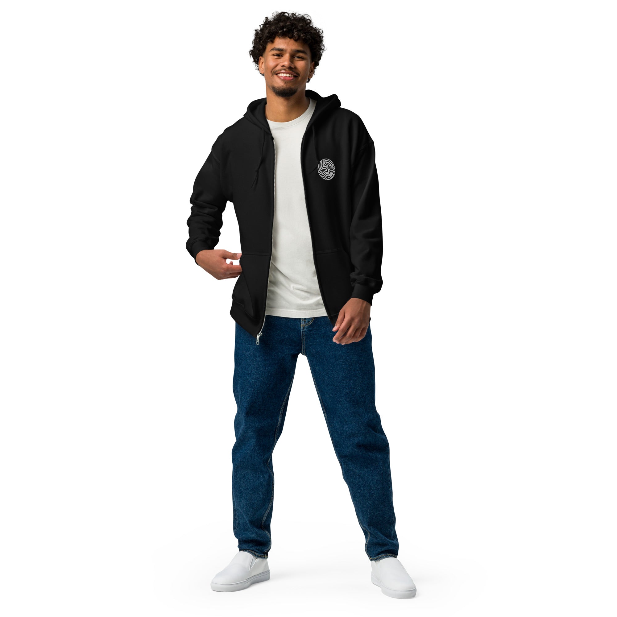 Wobz Logo Unisex Zip Hoodie